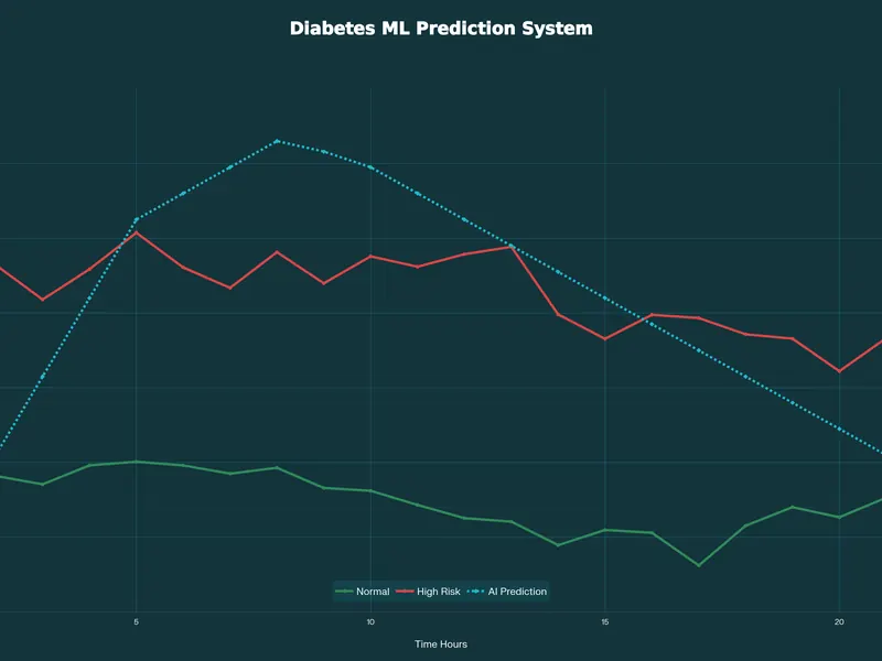 Diabetes prediction model results chart